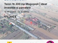 Teren 16.300 mp Mogosesti | ideal investitie si parcelare