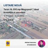 Teren 16.300 mp Mogosesti | ideal investitie si parcelare